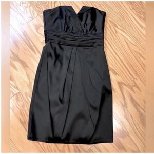 White House Black Market NEW Strapless Mini Dress Black Womens Size 00
